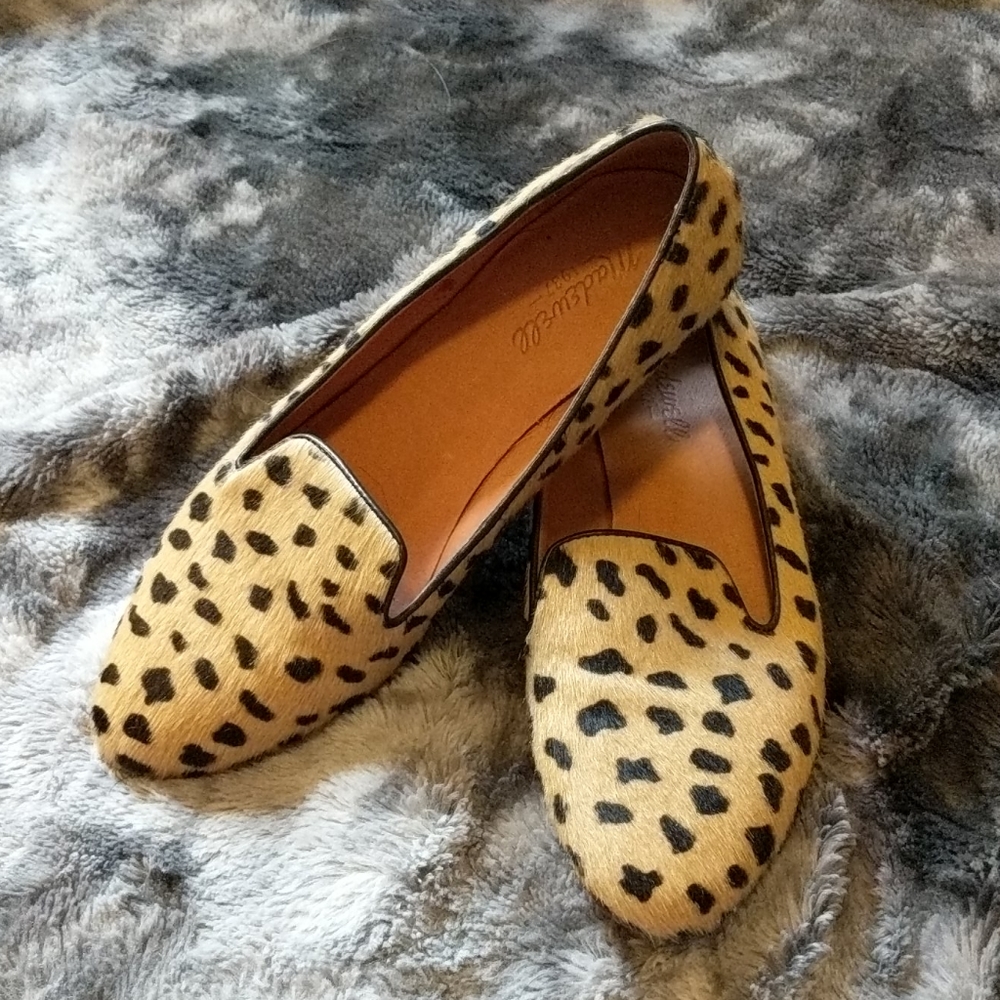 EUC 🔥 Madewell Leopard Loafers Sz 8